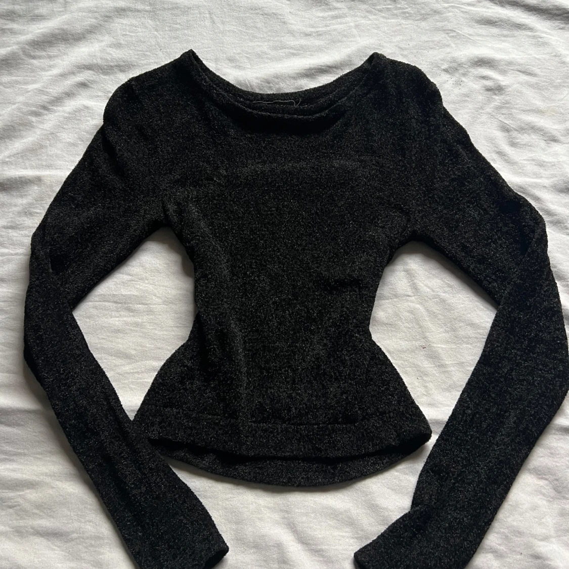 Svart långärmad topp från Bik Bok