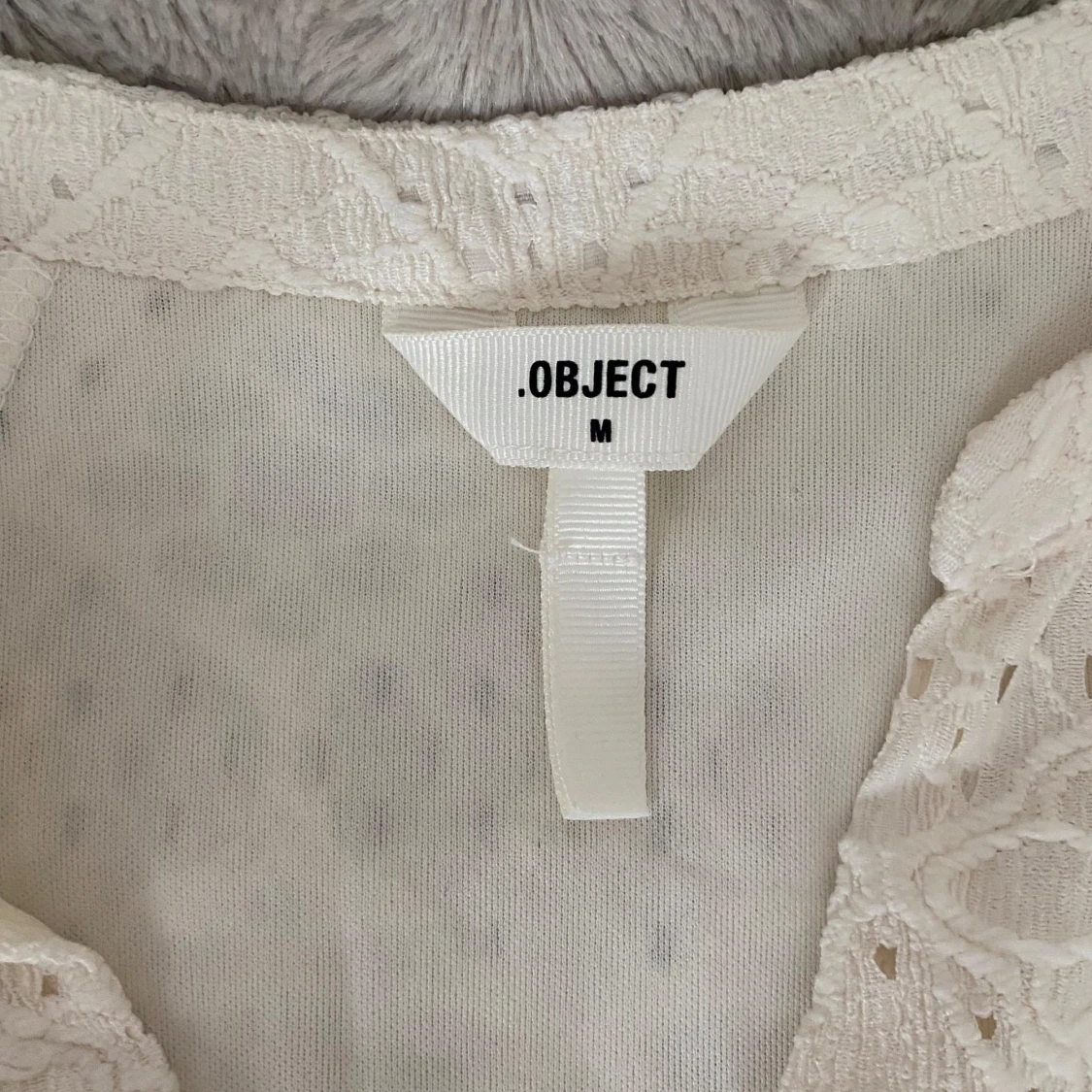 Vit spetsklänning från Object M - 3