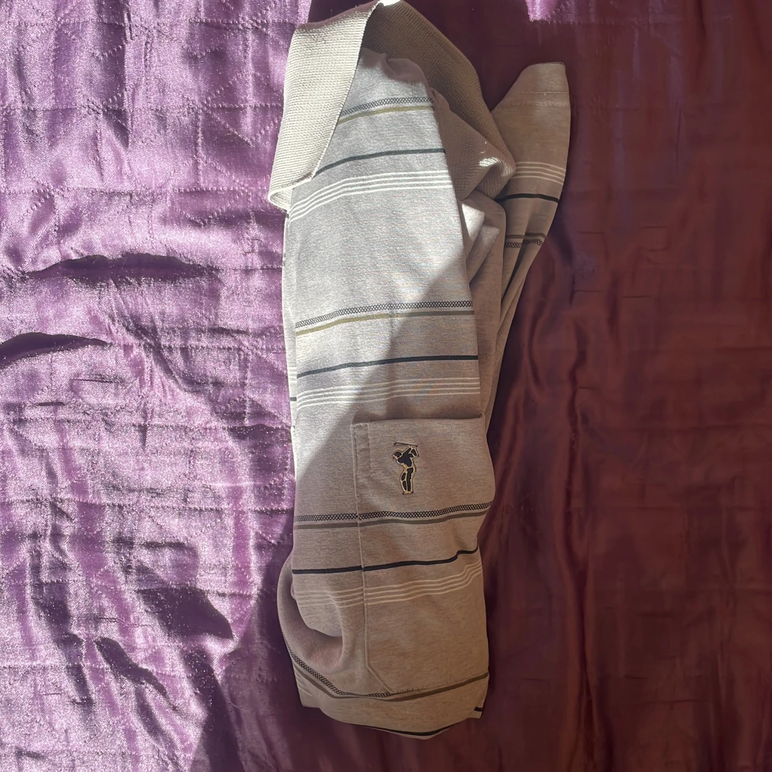 Randig grå pikétröja från Goldmen - 4