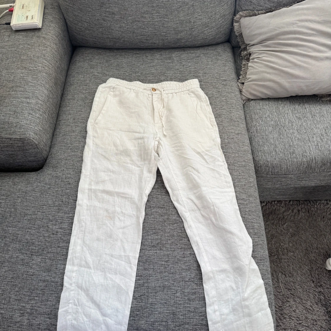 Vita linnebyxor från Skagen