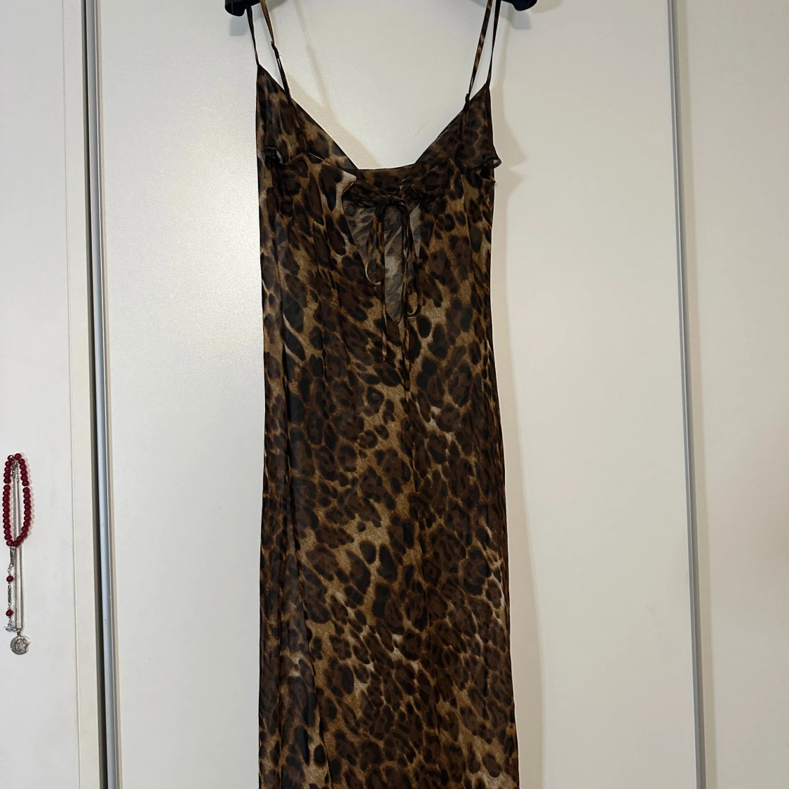 Leopardmönstrad långklänning - 2