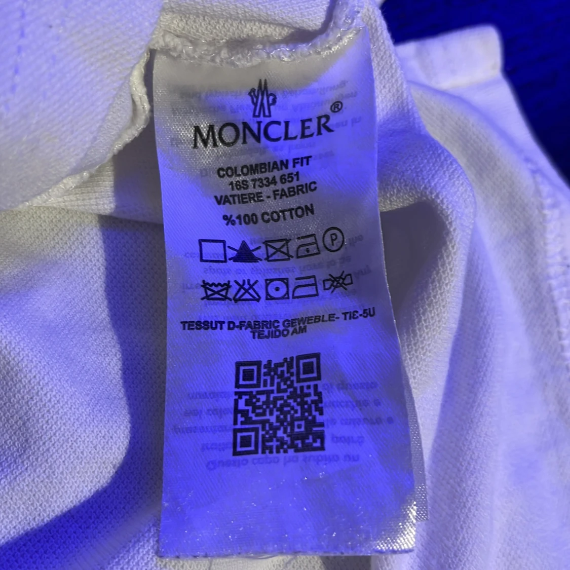 Vit Moncler pikétröja  - 4