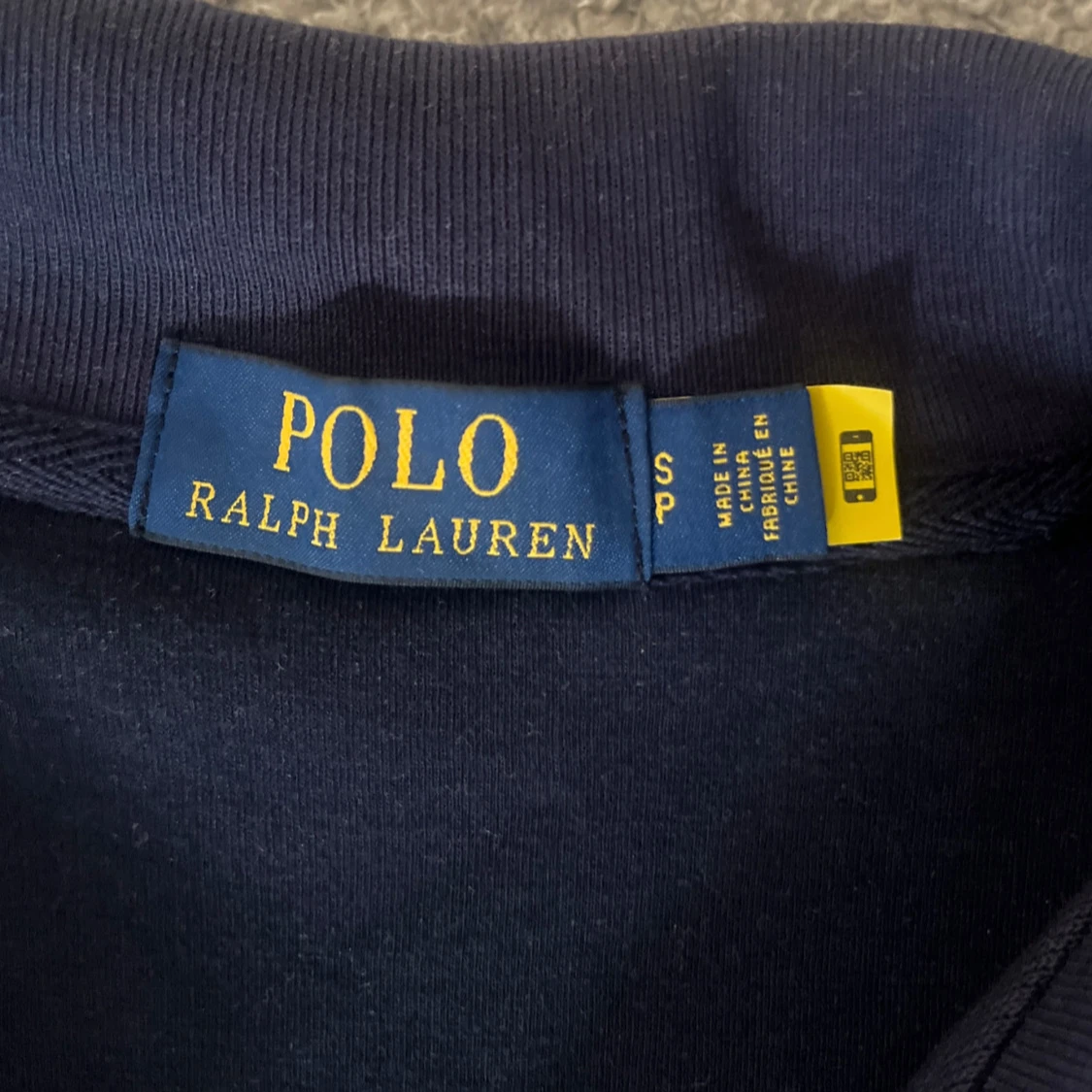 Mörkblå tröja med dragkedja från Ralph Lauren - 3