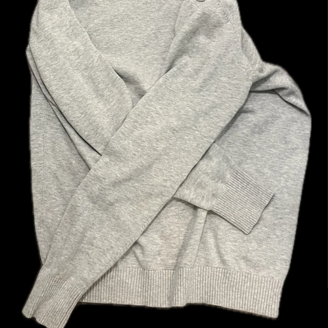 Ljusgrå stickad tröja från bruun & stengade - 1