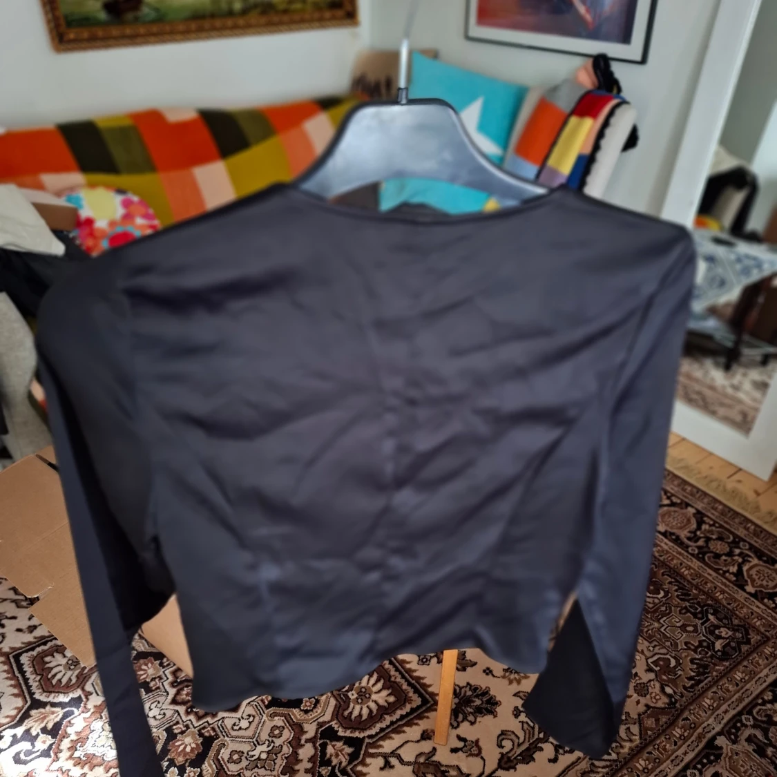 Svart långärmad korsettopp från Gina Tricot - 3