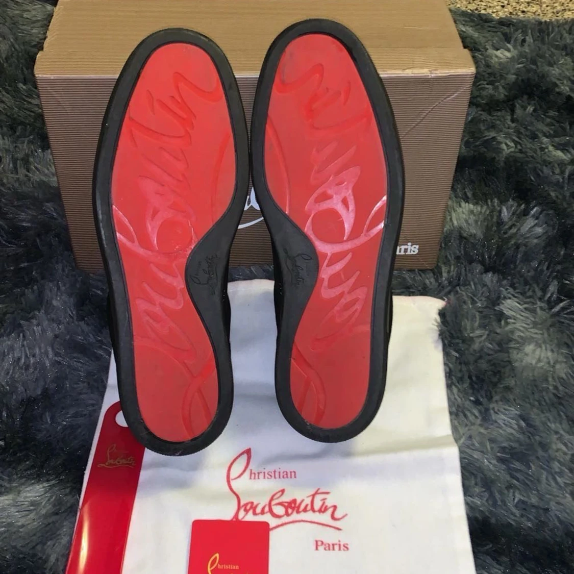 Svarta sneakers från Christian Louboutin med nitar - 2