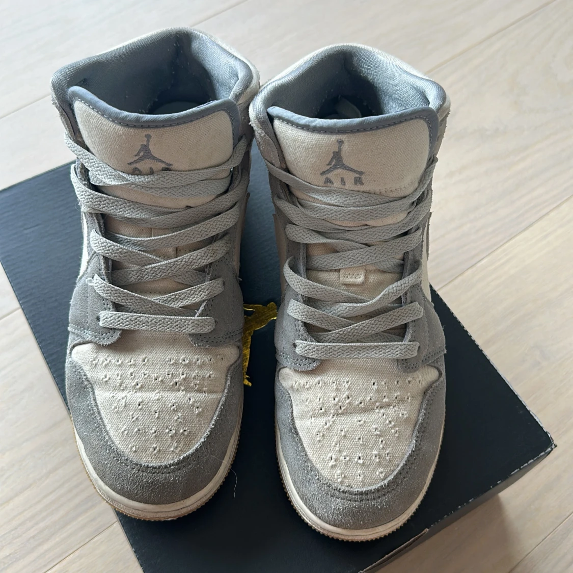 Nike Air Jordan 1 Mid grå/beige - 1