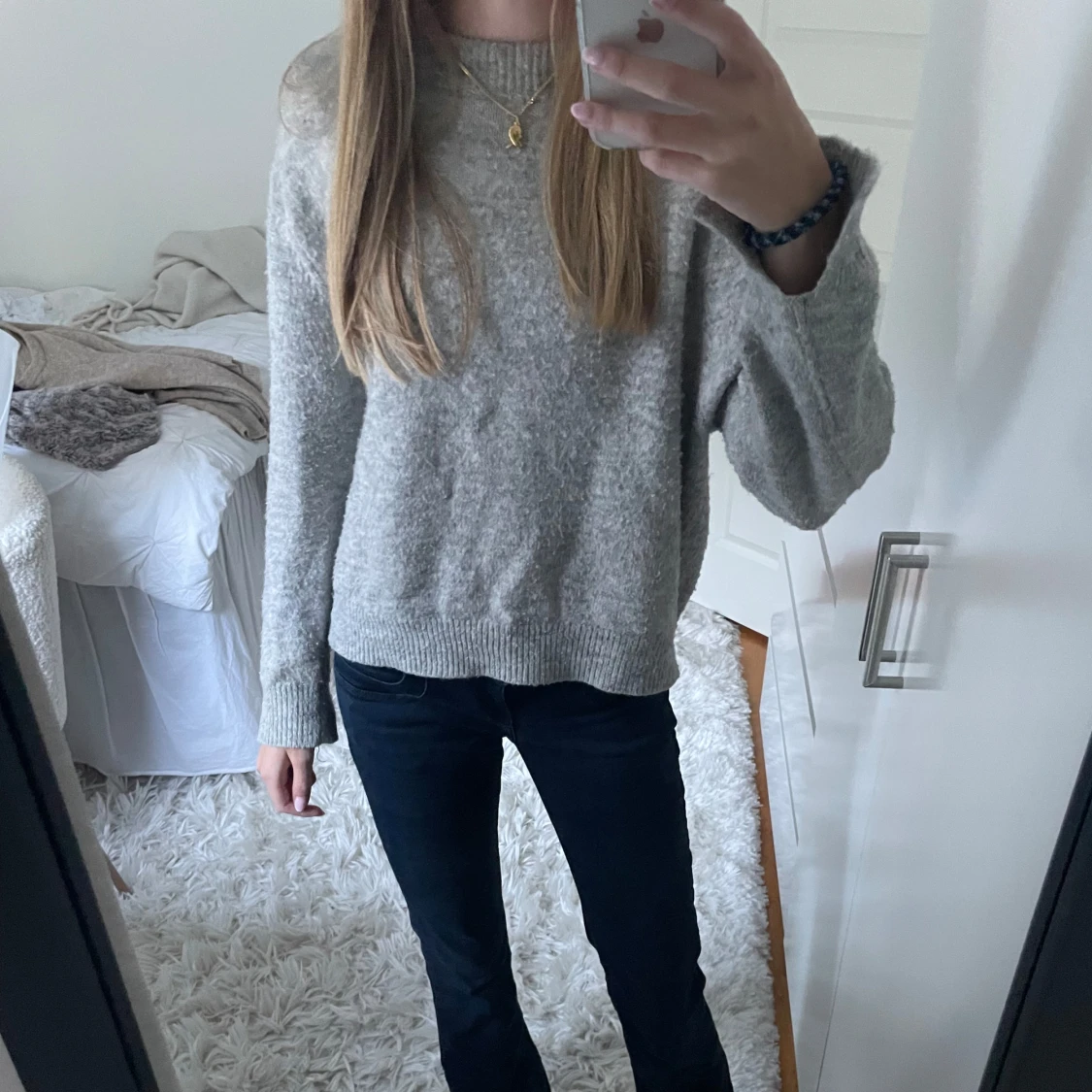 Grå stickad tröja Carin Wester XS