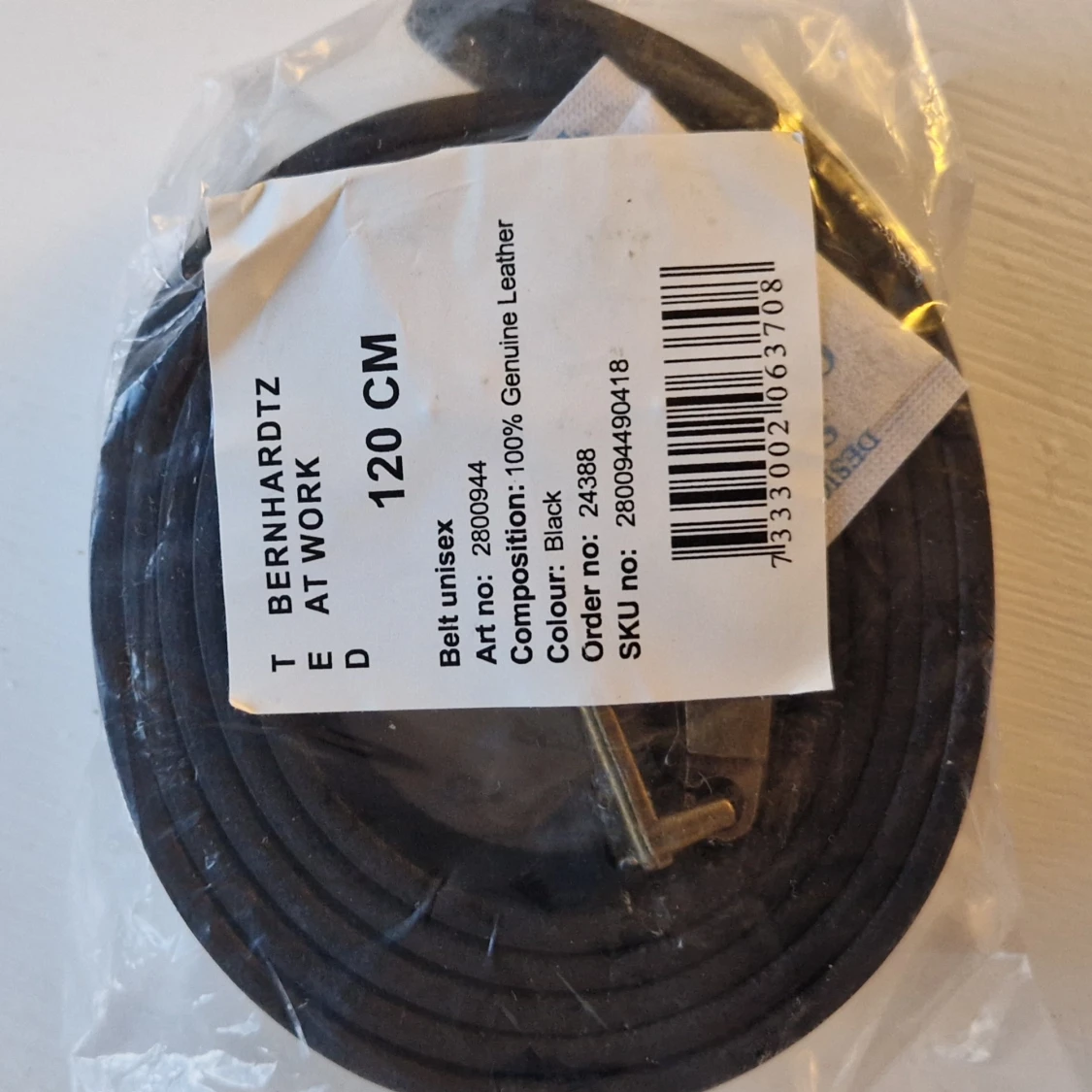 Svart mcdonalds bälte