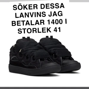 Svarta sneakers från Lanvin - jag köper så fort som möjligt helst domma svarta eller hel vita kqn höga priset lite också