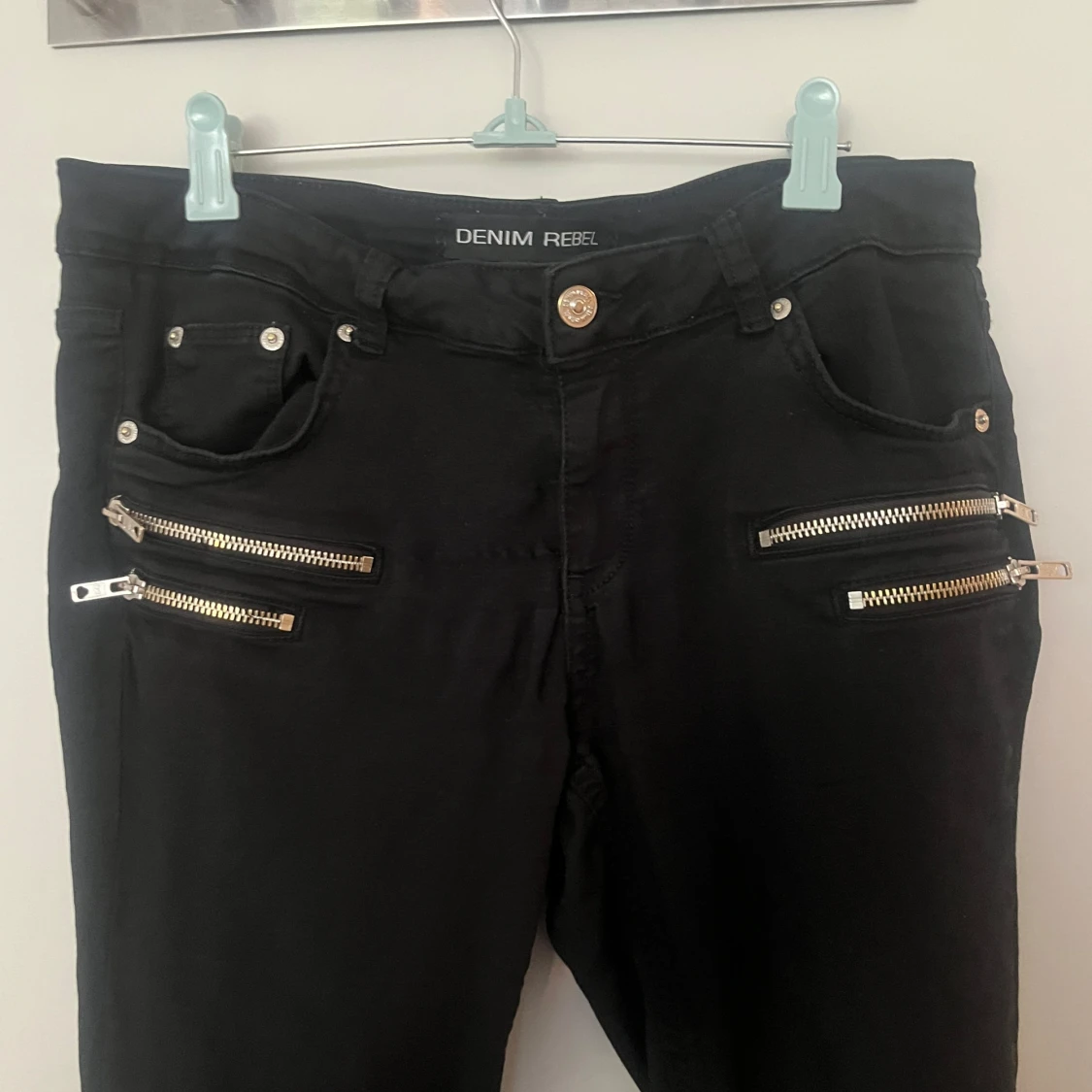 Svarta skinny jeans från Denim Rebel stl 42 - 3