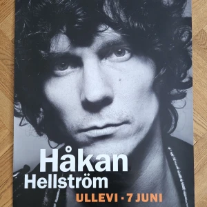 Håkan Hellström - Affisch, 50x70cm - Håkan Hellström - Ullevi 7 Juni 2014 affisch, 50x70cm  Väldigt fint skick - lite vikt i nedra höger hörn, men inget som syns i tavelram!!  Skickas i tjock papprulle!