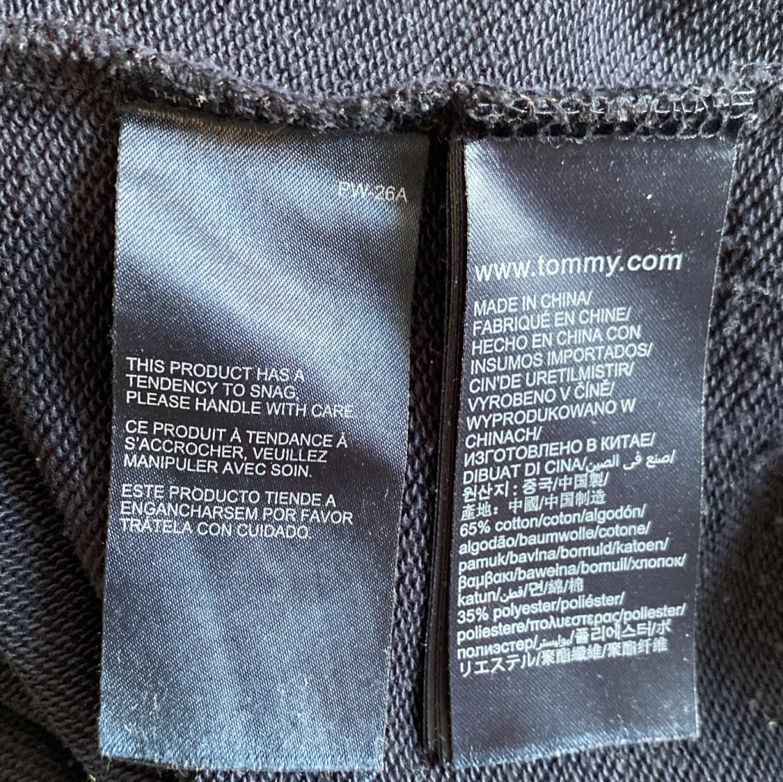 Mörkblå sweatshirt Tommy Hilfiger S - 3