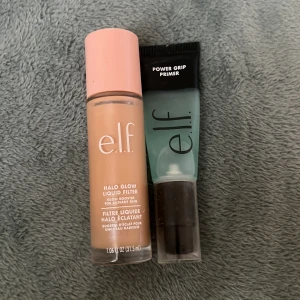 e.l.f. Halo Glow & Power Grip Primer - Säljer två populära basprodukter från e.l.f.: Halo Glow Liquid Filter i shade 2 med glow-effekt och Power Grip Primer i genomskinlig gel-formula. Perfekt för en jämn och strålande bas. Båda kommer i praktiska pumpflaskor. Endast testade!