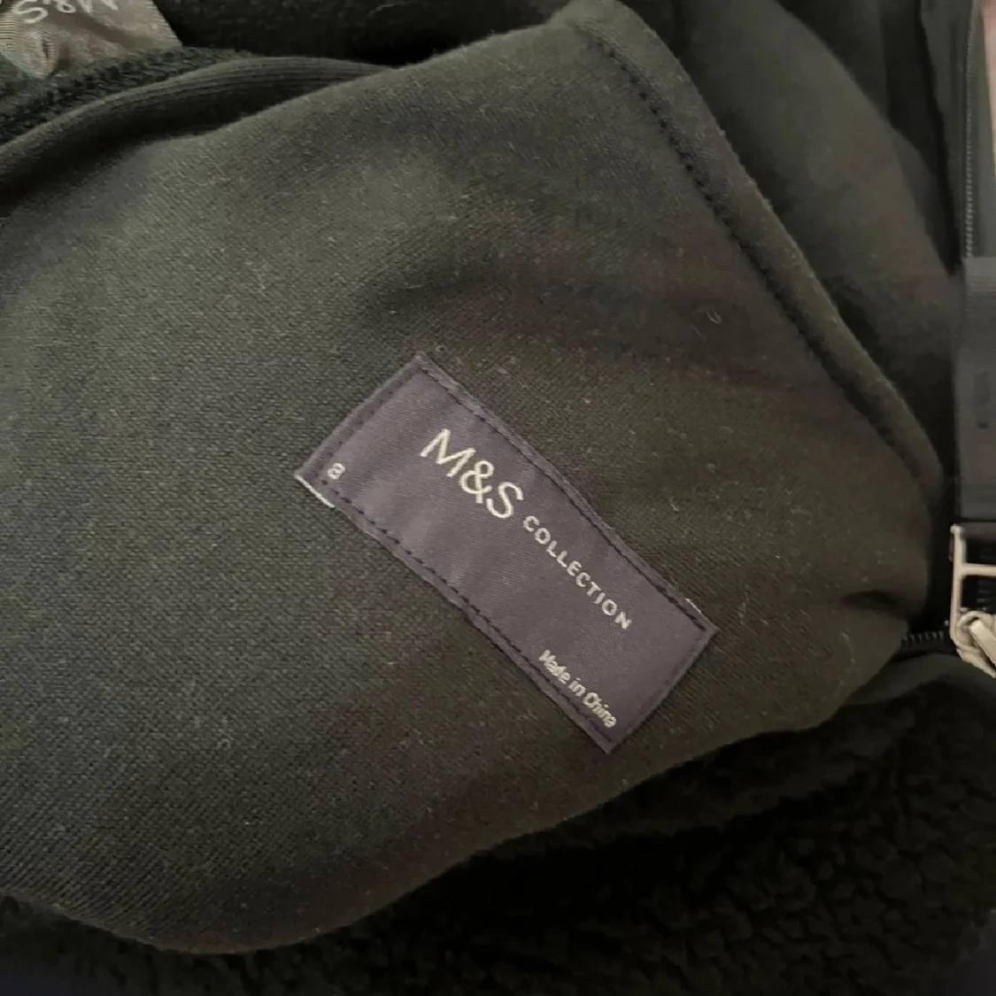 grön fleecejacka från M&S Collection - 2