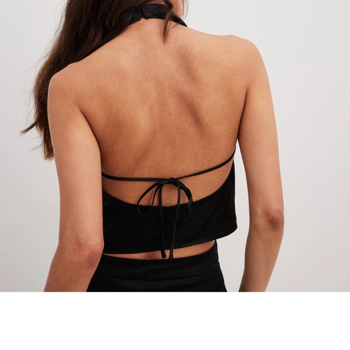 Svart halterneck topp - 3