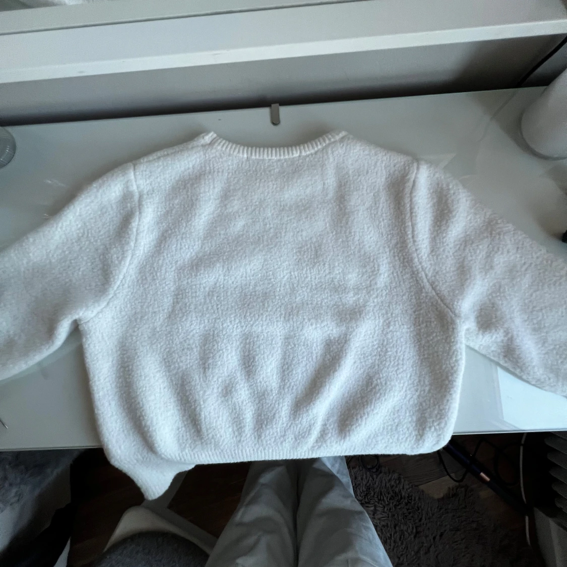 Vit stickad tröja från Zara - 2