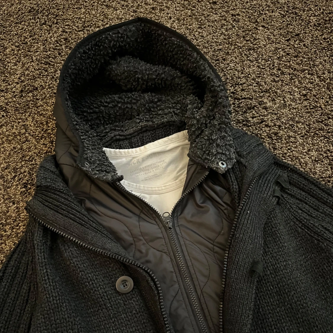 Fodrad cardigan jacka  - 2