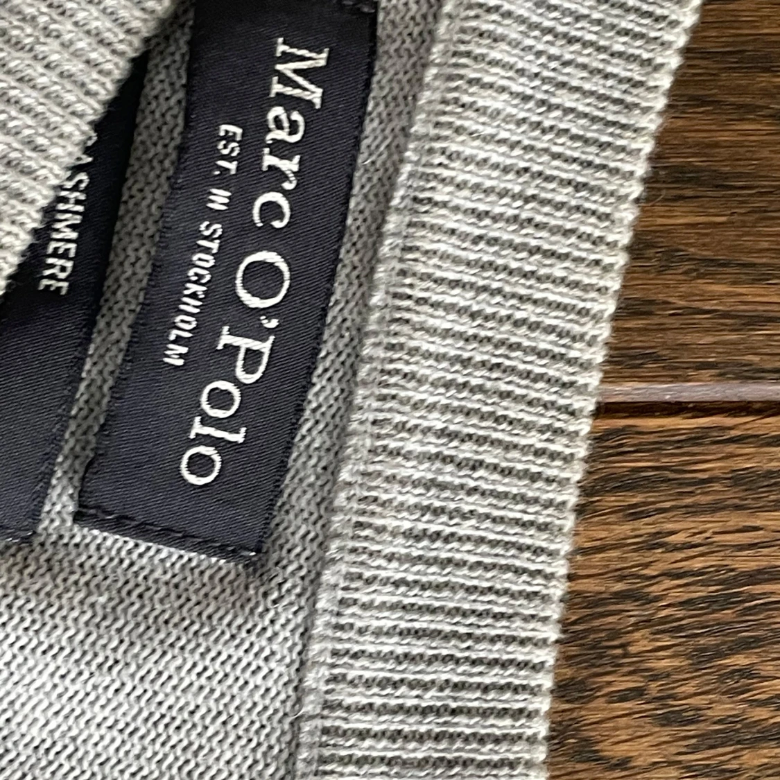 Ljusgrå kashmirtröja Marc O'Polo - 3