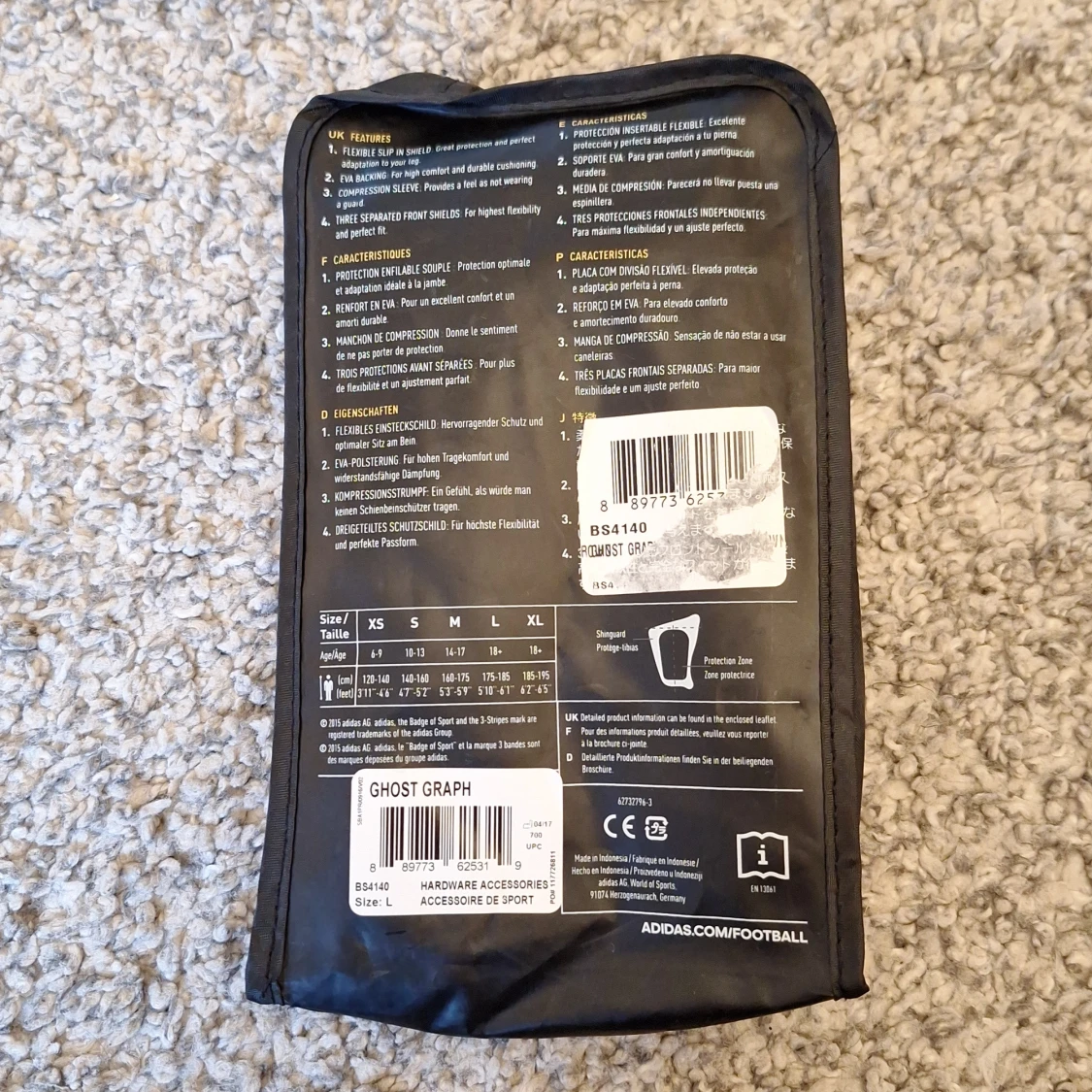 Adidas Ghost Graphic "Paul Pogba" benskydd  - 4
