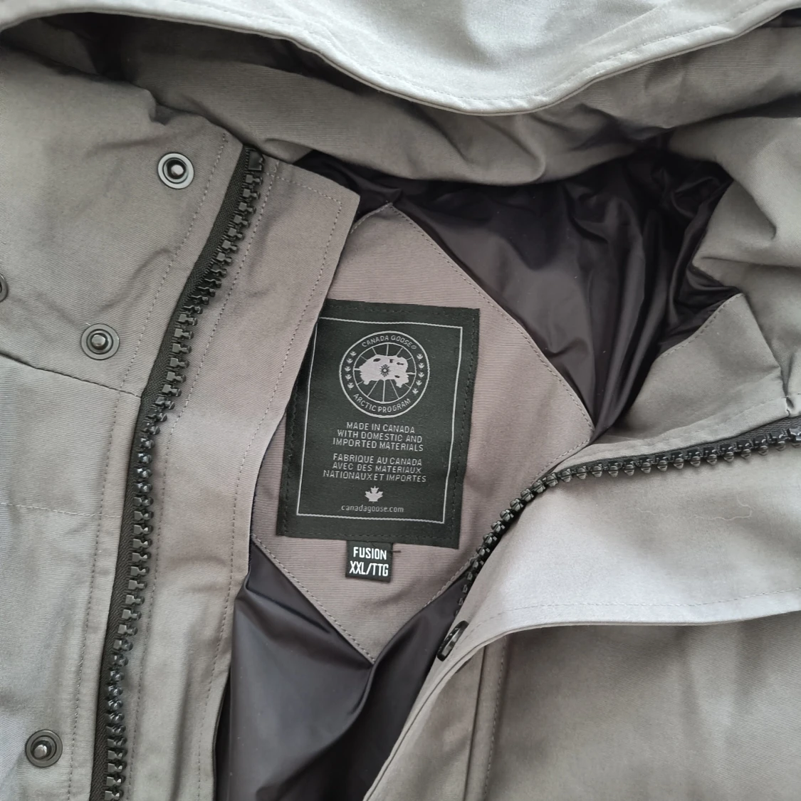 Grå dunjacka XXL - 2