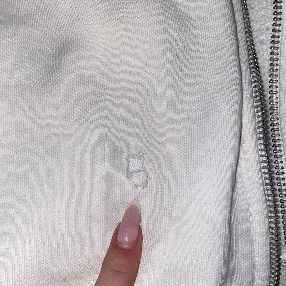 Vit hoodie från Sail Racing med dragkedja - 1