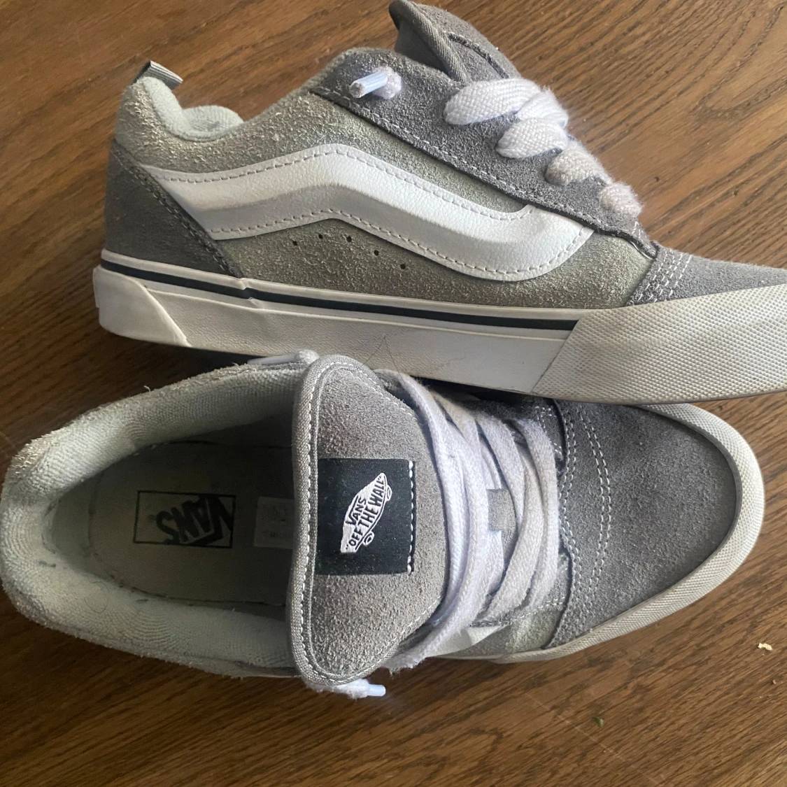 Grå sneakers från Vans,grey knu skool vans - 2