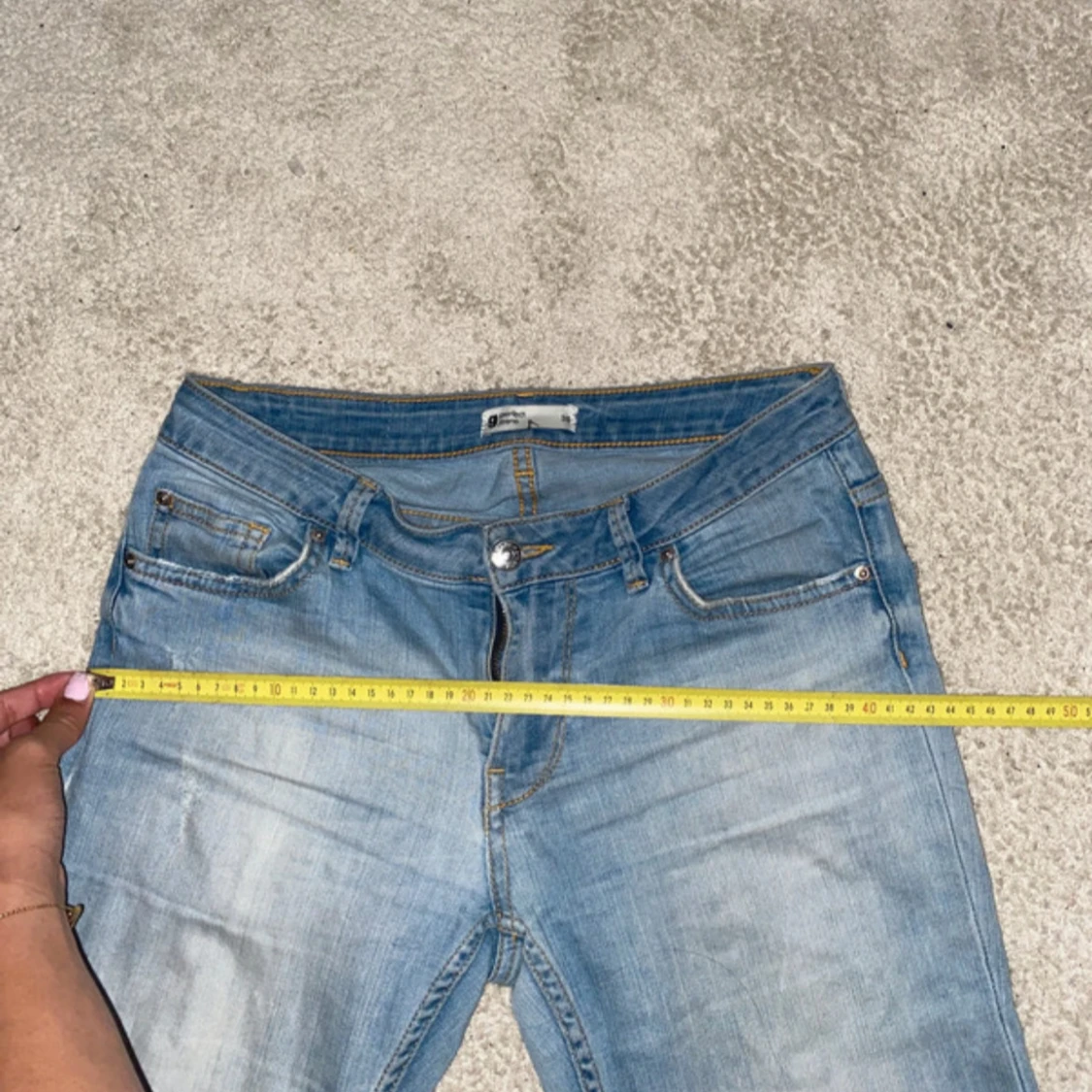 Ljusblå bootcut jeans - 3