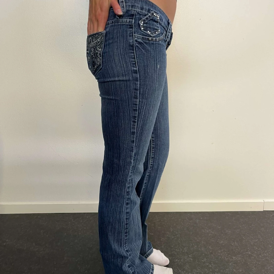 Lågmidjade bootcut jeans - 1