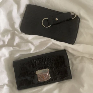 Svart plånbok & kuvertväska  - Två super fina små väskor, använda fler gånger men syns knappt💞 1 för 70kr 2 för 120kr🩵🤩