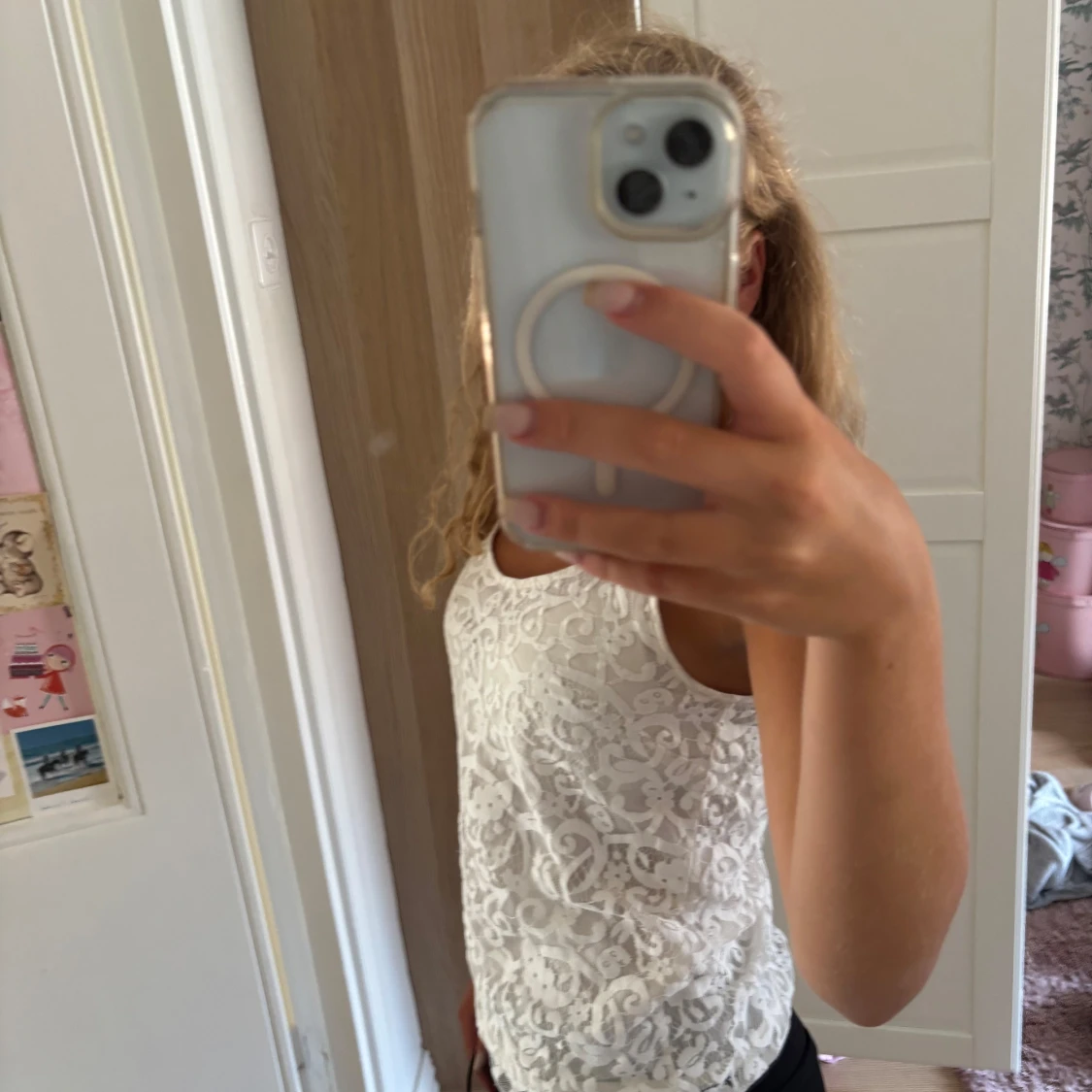 Vit spetslinne från H&M - 1