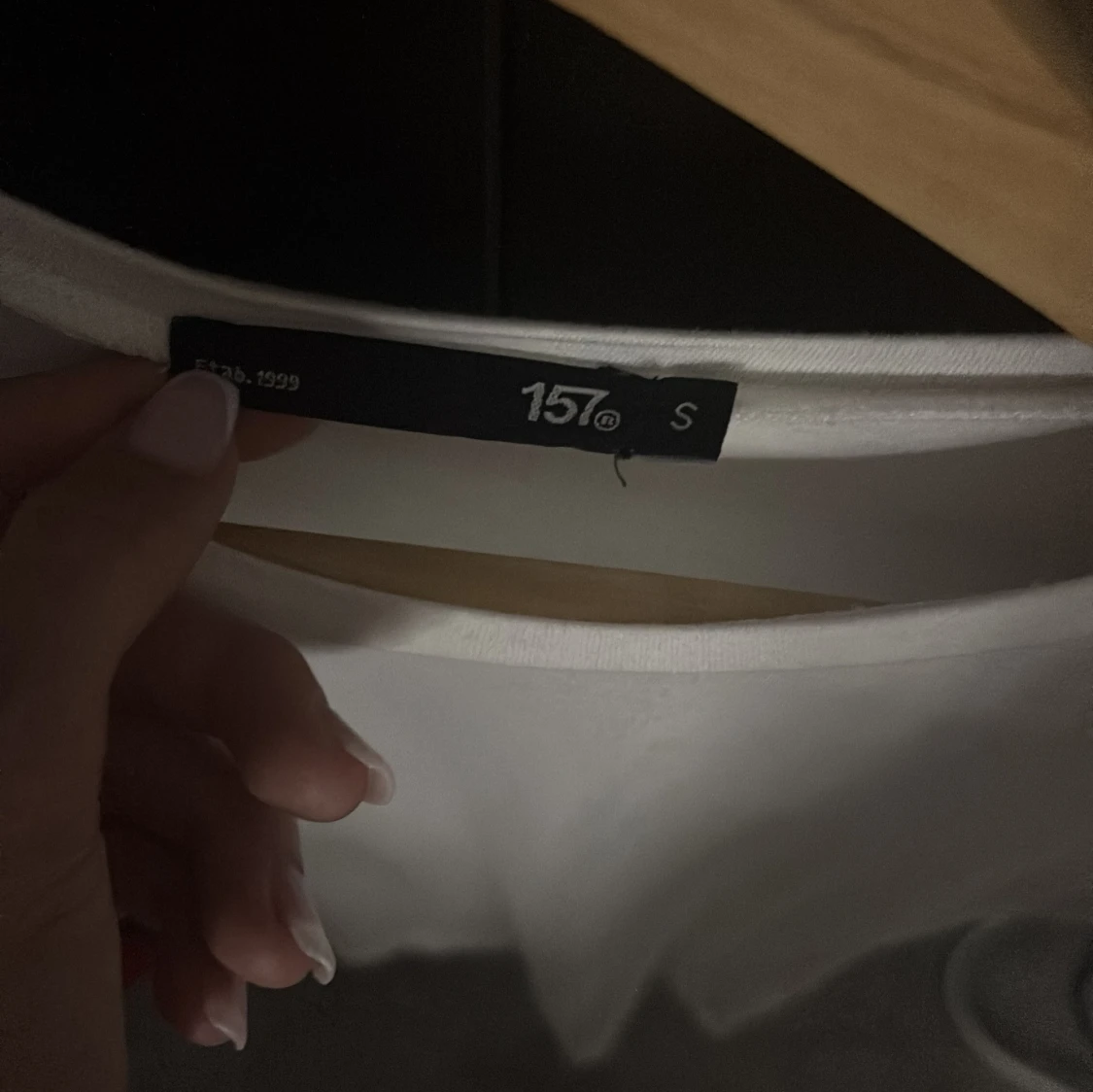 Vit basic t-shirt från 157 - 1
