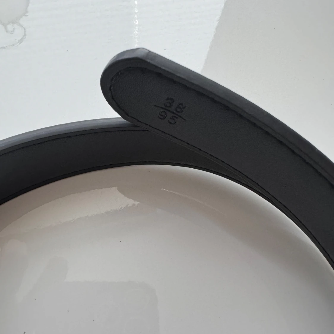 Svart kalvskinn bälte Prada - 2