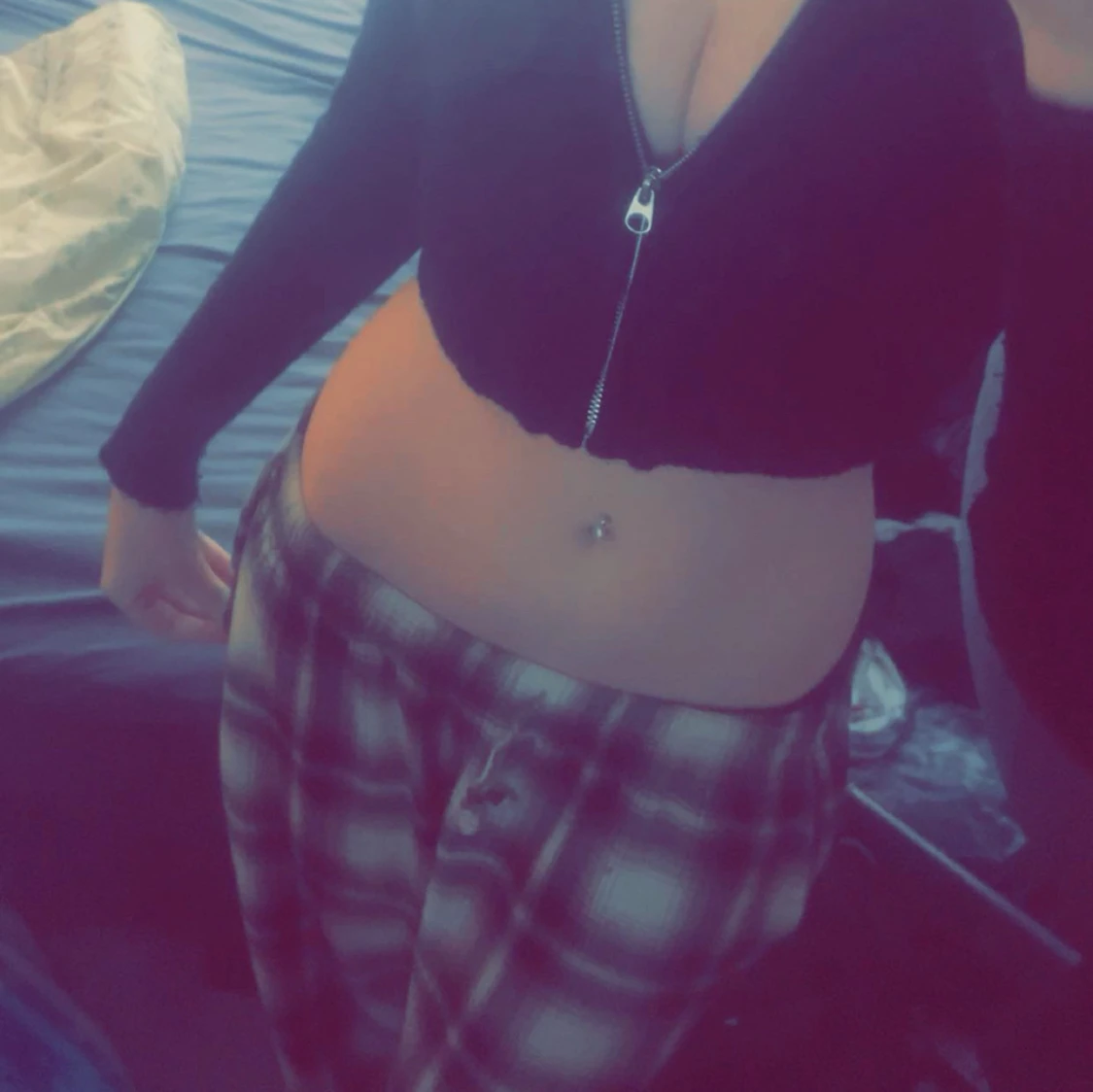 vit & bruna randiga pyjamasbyxor 🤍🤎