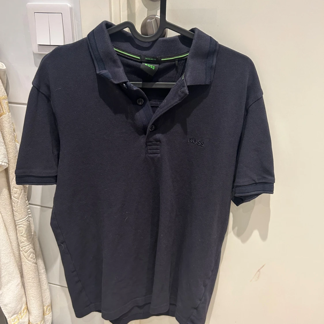 Svart pikétröja från BOSS