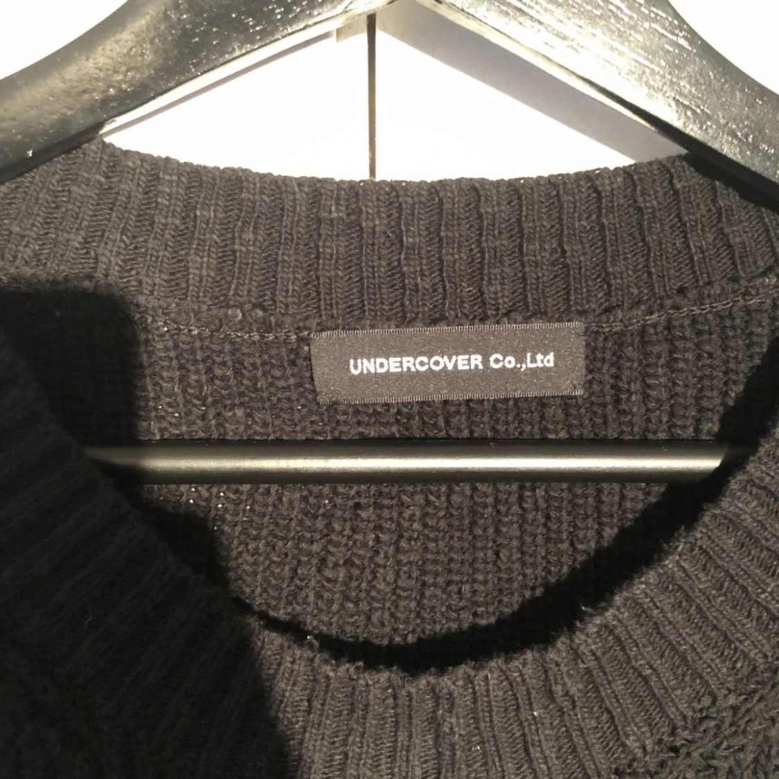 Svart ribbstickad oversize vest/linne från undercover - 2