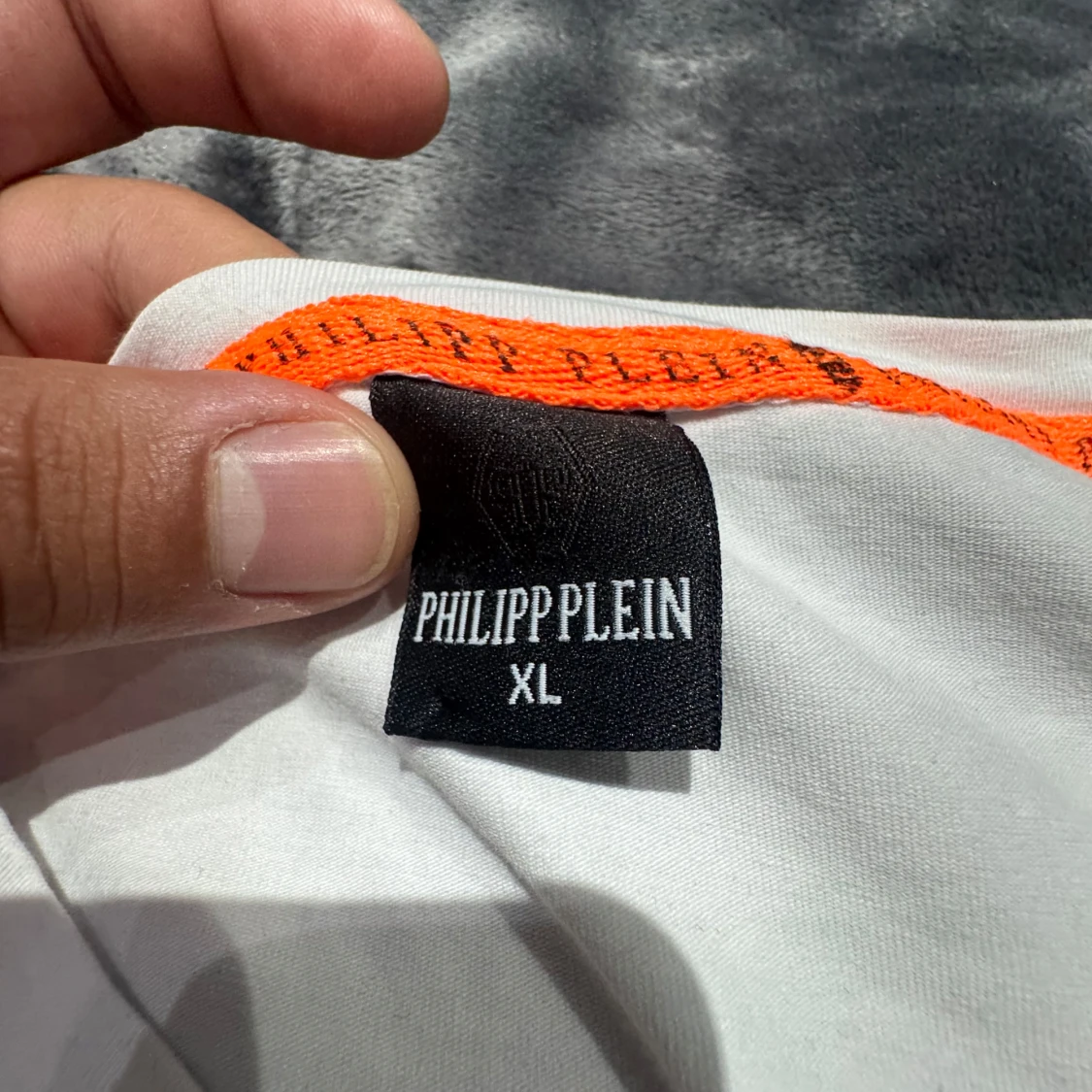 Vit Philipp Plein t-shirt med dödskalle - 1