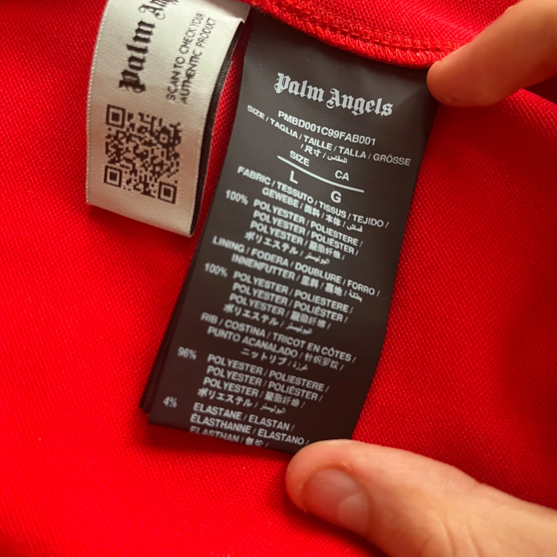 Röd track jacket från Palm Angels - 1