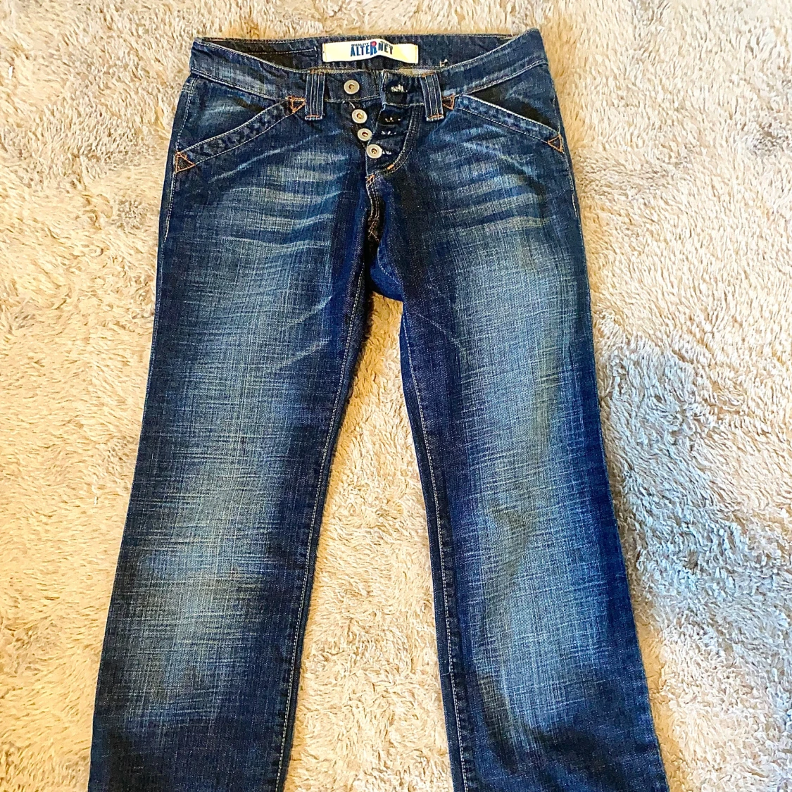 Lågmidjade vintage jeans