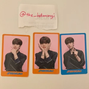 stray kids - Säljer dessa 3 Seungmin photocards från Dicon D’festa som set för 35kr (frakt inte inkluderat). Skicka meddelande för att köpa!
