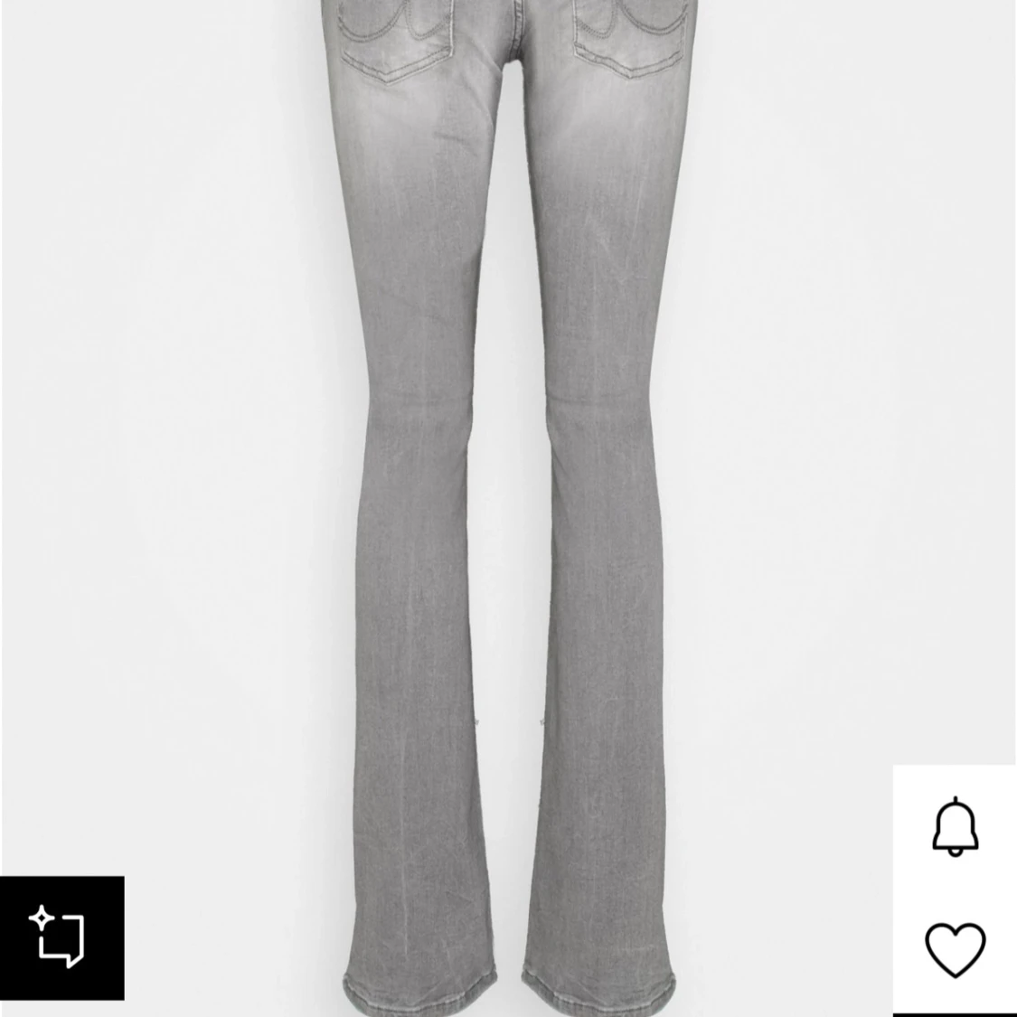 Grå bootcut jeans - 2