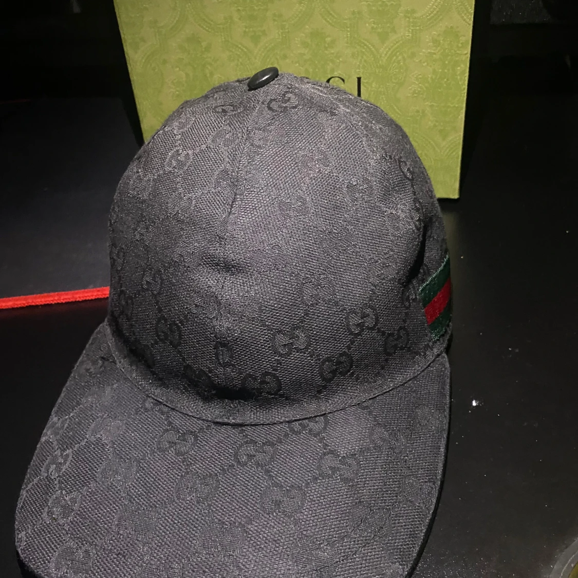 Äkta Svart keps från Gucci XS