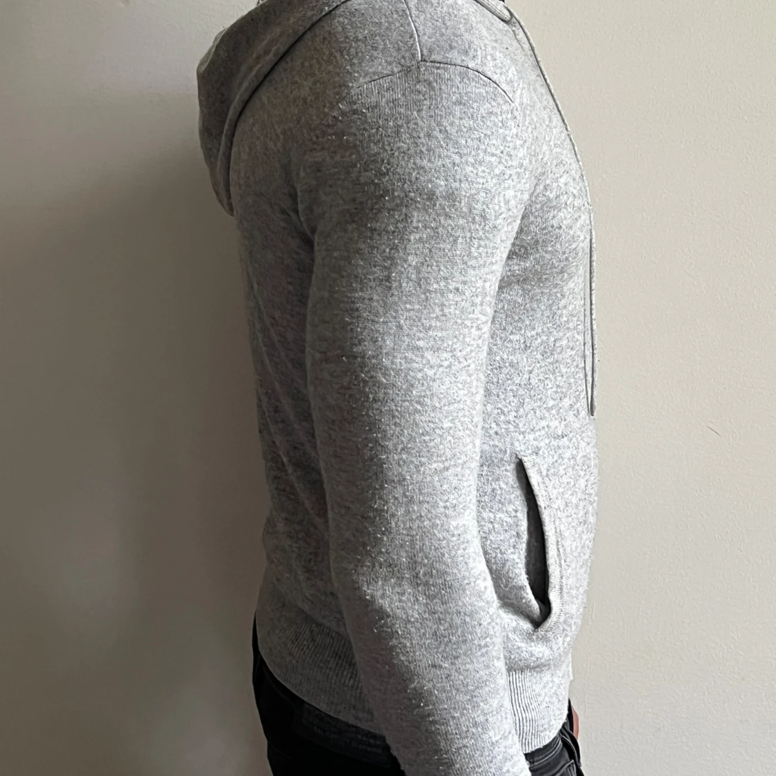 Grå Kashmir hoodie från Barlucio ( Storlek XS ) - 1