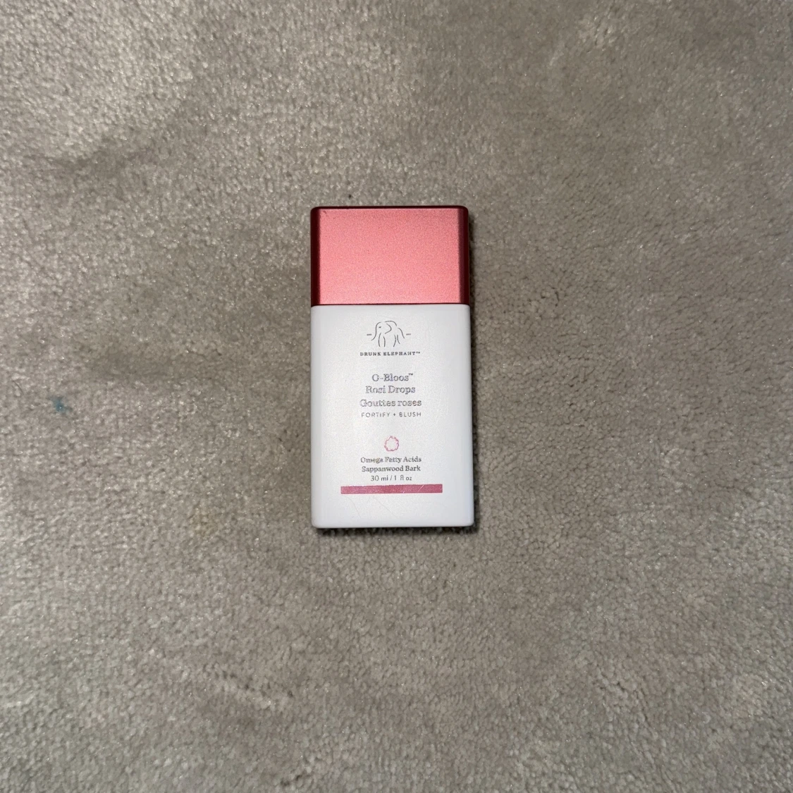 Oanvända Drunk Elephant O-Bloos Rosi Drops – Glow & Färg i Ett!