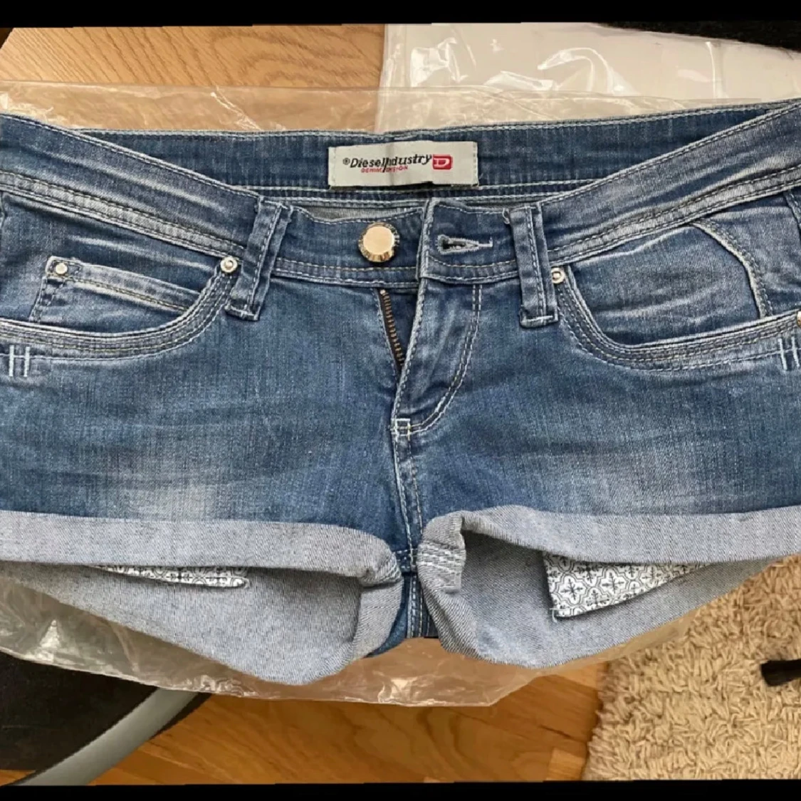 Blå jeansshorts från Diesel Industry