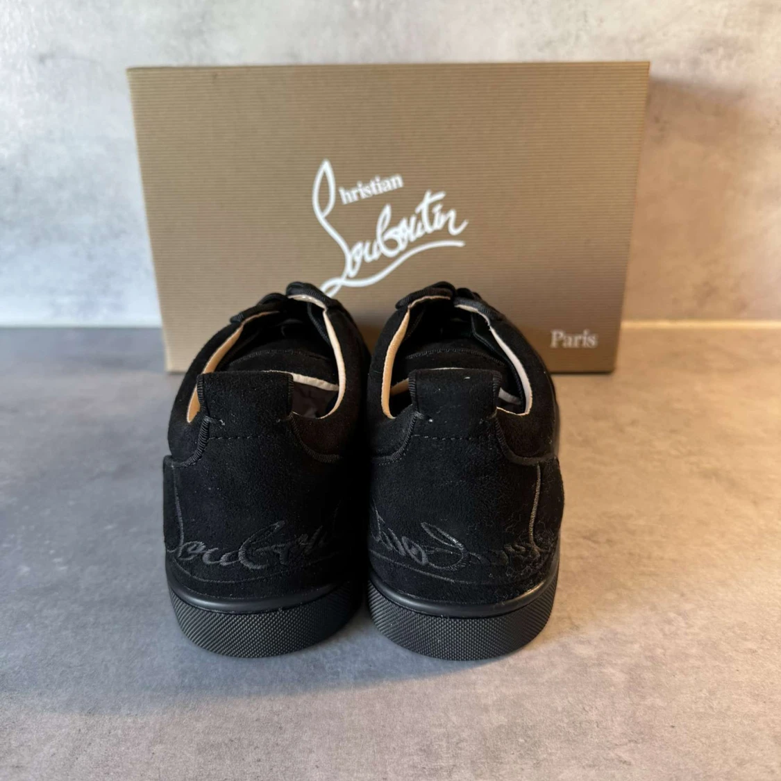 Svarta sneakers från Christian Louboutin - 4