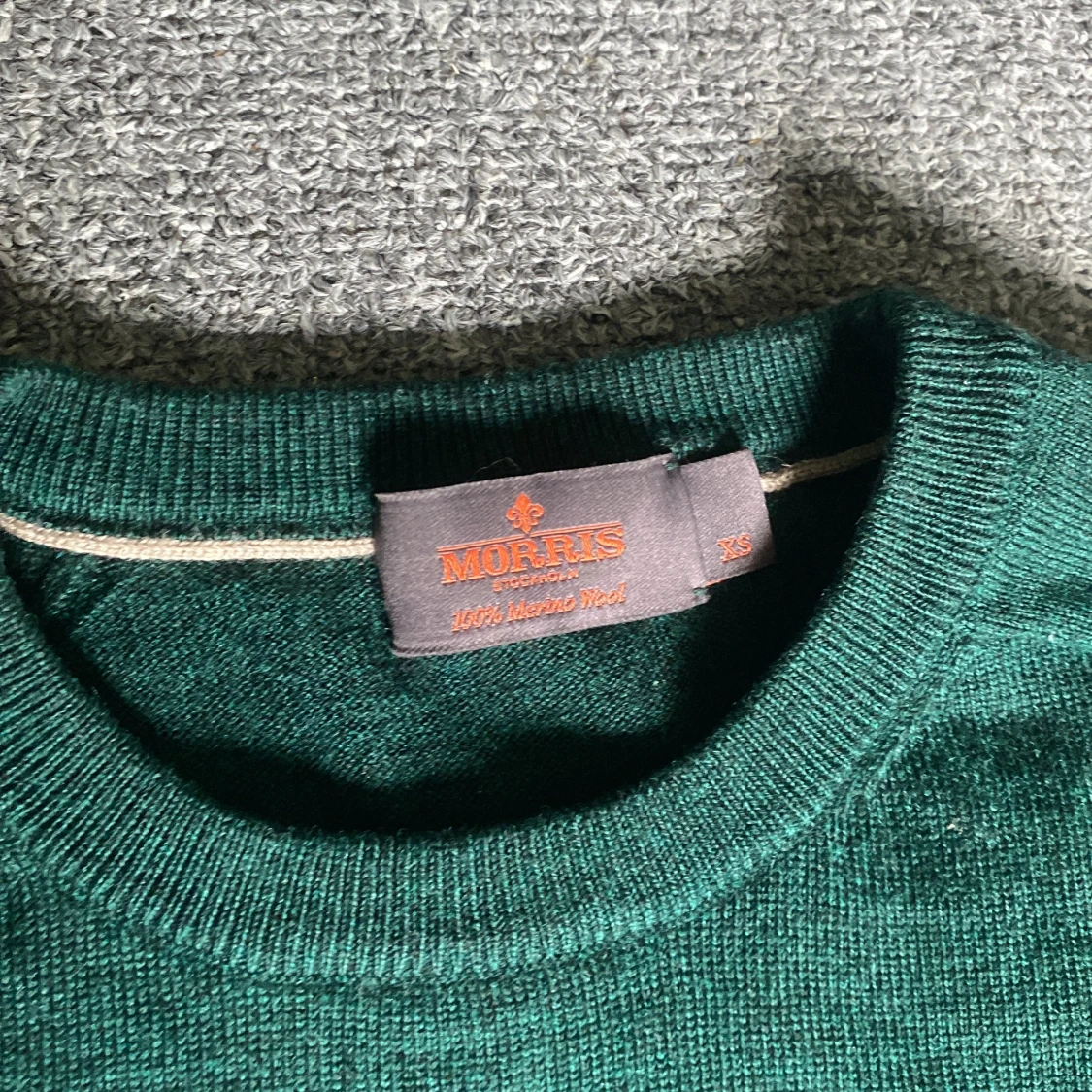 Grön merinoullströja från Morris XS - 2