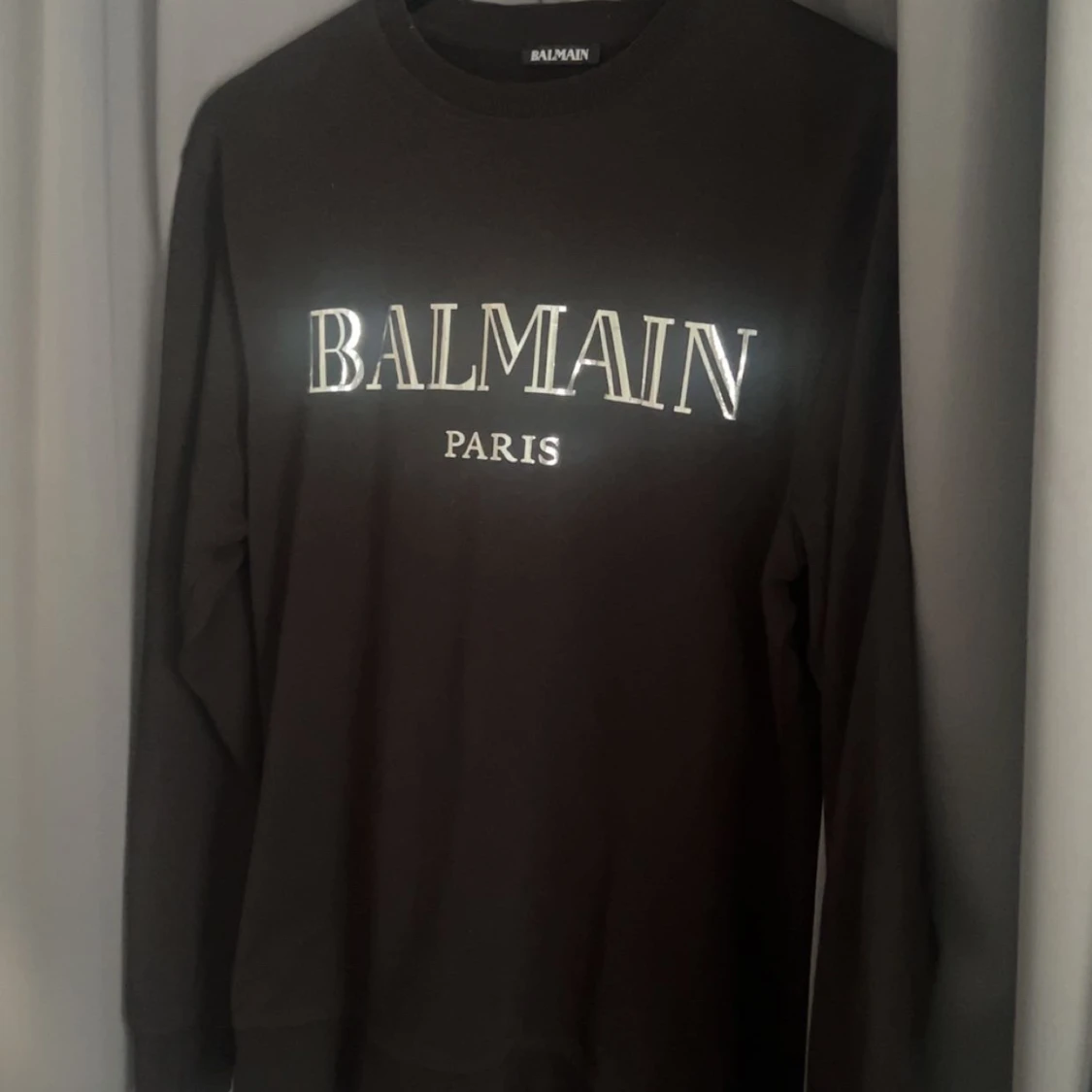 Svart Balmain Paris sweatshirt