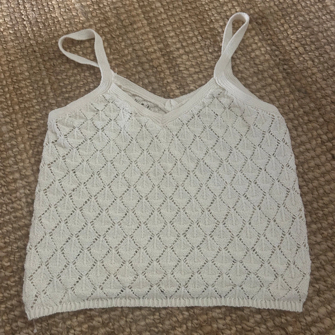 Stickad topp