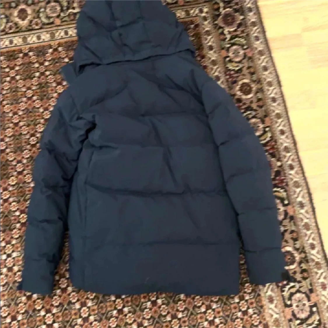 Mörkblå Sail Racing dunjacka med huva - 4